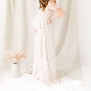 THROUGH THE VALLEY SAND FLORAL PRINT MAXI DRESS